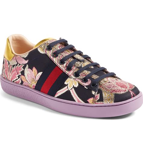 gucci floral aces|gucci bee ace sneakers women.